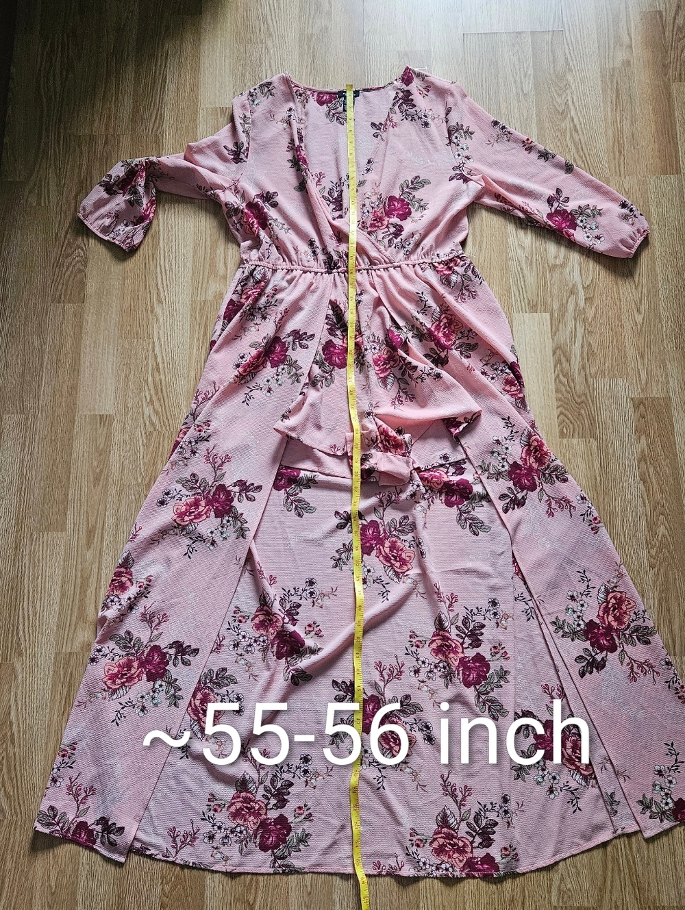 Rue21 Pink Floral Wrap Jumpsuit - Picture 9 of 13